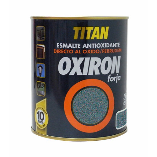 Pintura para hierro antioxidante oxiron forja 750ml gris acero
