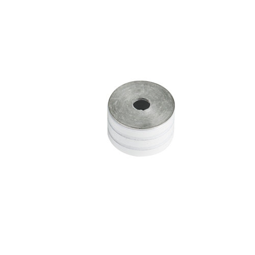 Listón de abeto cepillado 13x48mm x 2.4m (ancho x espesor x largo) 24 Soporte y remate para barra de armario lateral spaceo de aluminio blanco