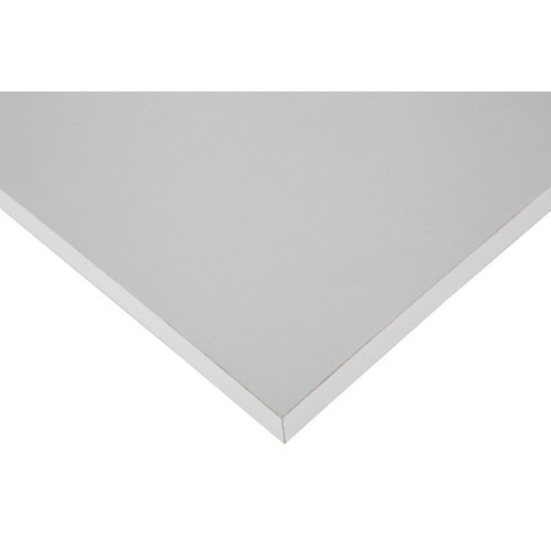 Tablero aglomerado con 4 cantos blanco de 39,5x80x1,6 cm (anchoxaltoxgrosor)
