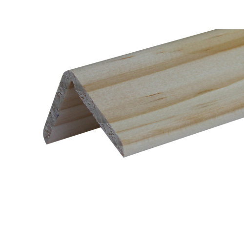 puerta bari blanco de apertura derecha de 115 cm 28 Guardavivo de pino 47x47 mm x 2,40 m (ancho x grueso x largo)