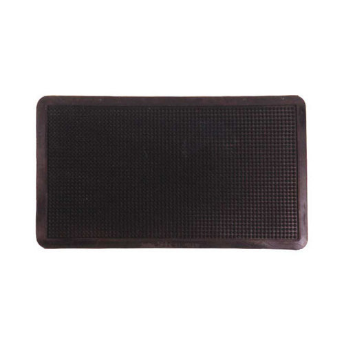 Felpudo negro de caucho 40 x70 cm