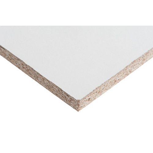 Puerta doble con cristal berna roble gris 110x145(72+72)cm d 24 Tablero aglomerado en melamina blanco de 122x244x1,9cm (anchoxaltoxgrosor)