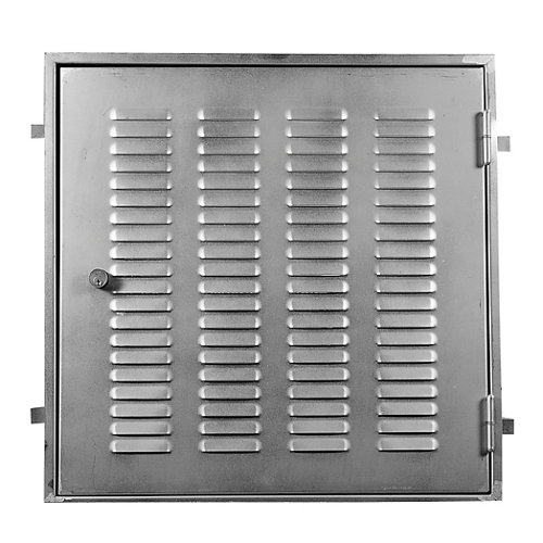 Puerta abatible para armario lucerna blanco 40x40x1,9 cm 28 Puerta para registro de ascensor de acero galvanizado 65x65cm