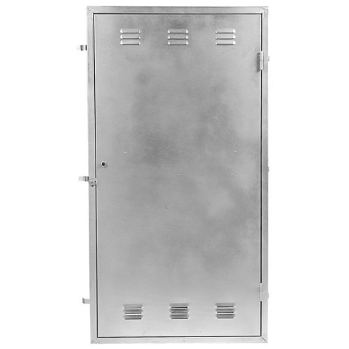 puerta oslo gris de apertura izquierda de 62.5 cm 28 Puerta para registro eléctrico de acero galvanizado 76x126cm