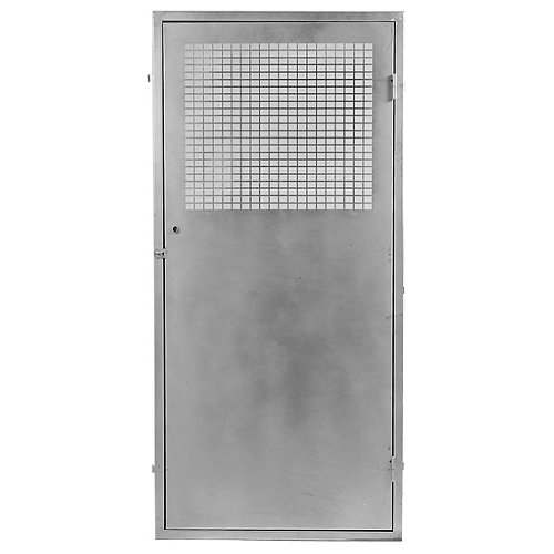 Perfil aluminio artens 166 cm gris mod009 23 Puerta para registro eléctrico de acero galvanizado 76x166cm