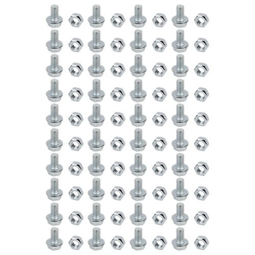 Kit de 40 tornillos de acero cabeza hexagonal