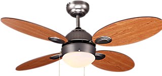 Ventilador de techo con luz INSPIRE Maurice 106 cm Marrón AC Ventilador de techo con luz INSPIRE Maurice 106 cm Marrón AC
