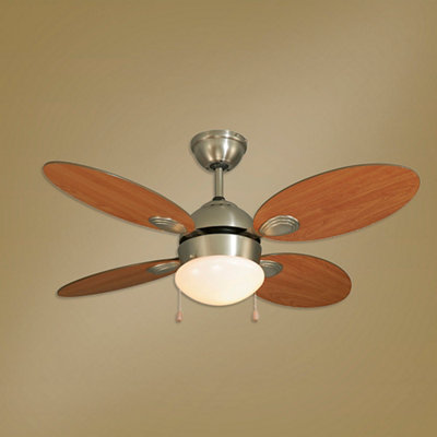 Ventilador de techo con luz INSPIRE Maurice 106 cm Marrón AC Ventilador de techo con luz INSPIRE Maurice 106 cm Marrón AC