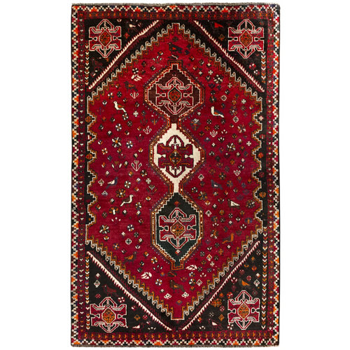 Alfombra multicolor lana persa shiraz 170 x 250cm