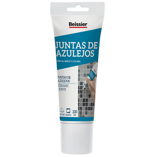 Masilla para juntas de azulejos beissier blanco 200 ml