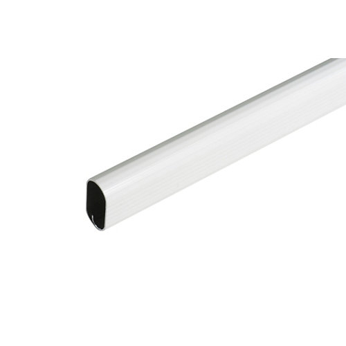 Toldo ibiza brazos extensible manual con cofre blanco y tela beige 5x3m 23 Barra armario ovalada de 100 m de largo y 30 x 15 mm ø