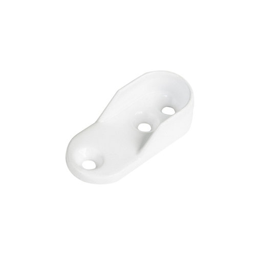 Puerta noruega blanco de apertura derecha de 72,5 cm 24 Soporte y remate para barra de armario lateral spaceo de zamak blanco