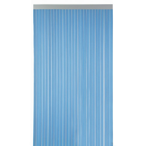 Cortina de puerta pvc cintas azul 90 x 210 cm