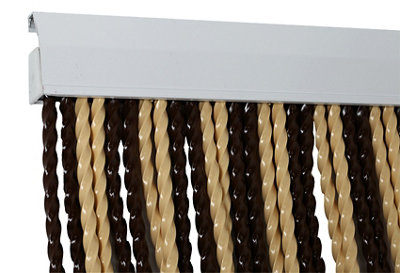Cortina de puerta marrón de 90 x 210 cm · LEROY MERLIN