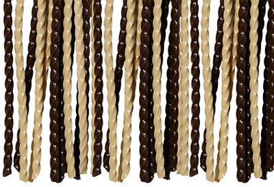 Cortina de puerta marrón de 90 x 210 cm · LEROY MERLIN