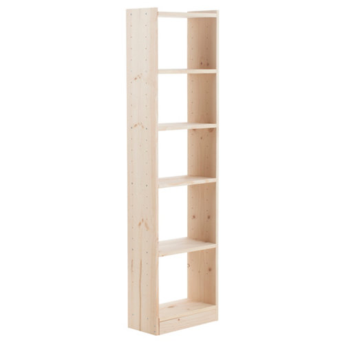 Puerta de interior corredera lisboa sapelly de 62.5 cm 26 Estantería de madera gala madera natural de 50x184,7x25 cm