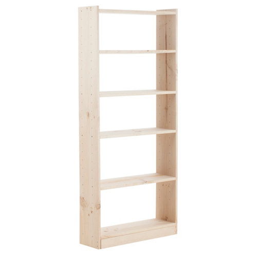 Puerta doble con cristal oslo roble miel 110x125 i (62+62)cm 27 Estantería de madera en kit gala de 80x184,7x25 cm y carga max, 100 kg por balda
