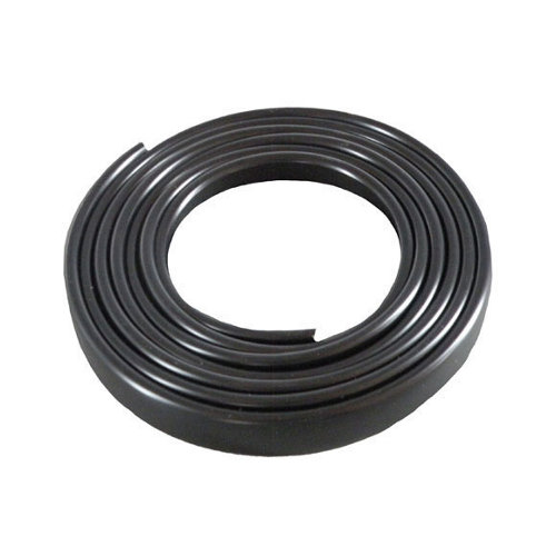 Soporte y remate para barra de armario lateral spaceo de zamak blanco 25 Canto sin encolar pvc negro 1,6x200 cm