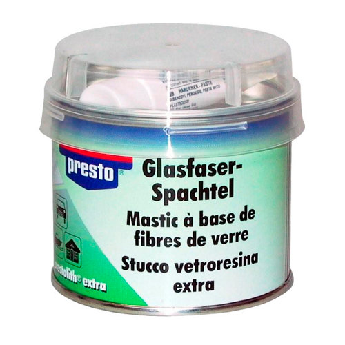 Masilla de fibra de vidrio presto 25o gr