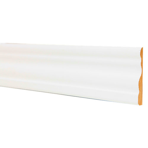 Listón de abeto cepillado 13x48mm x 2.4m (ancho x espesor x largo) 25 Jamba de mdf melamina blanca 70x10 mm x 2,25 m (ancho x grueso x largo)