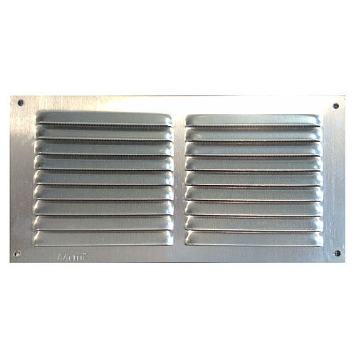 Rejilla de ventilación de aluminio natural de 20x10x0.8 mm