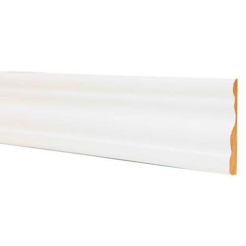 Jamba de mdf melamina blanca 45x10 mm x 2,25 m (ancho x grueso x largo)