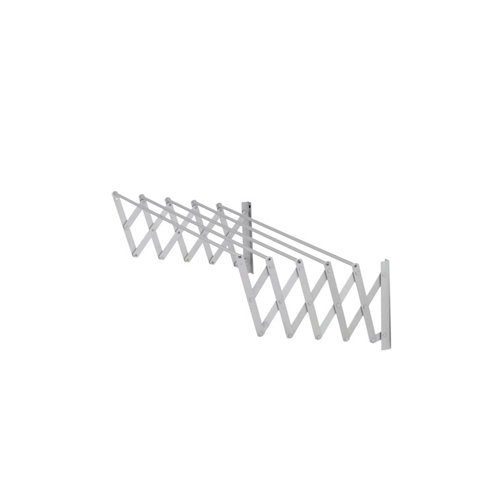 Tendedero barras extensible para pared de aluminio de 13x101x3 cm