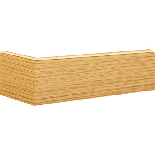 Escalera de paso japones step one uso interior ancho total 60cm cromo/haya 27 Rodapié roble de mdf 7 cm con pasacable