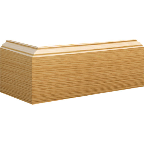 Rodapié roble de mdf 12 cm con pasacable