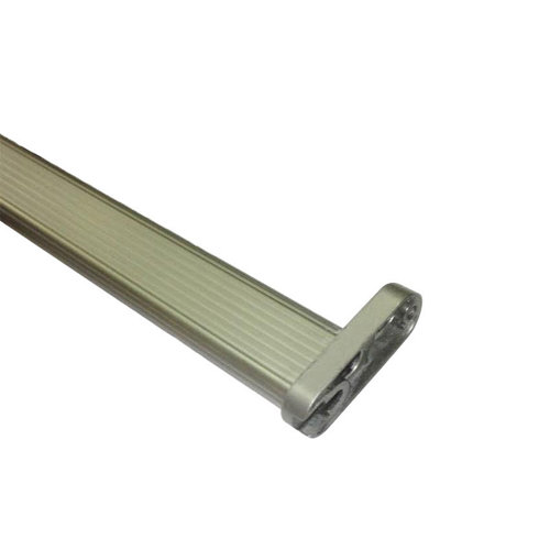 Guía puerta corredera industrial negro 180 cm 25 Kit barra de ropero y soportes no extensible hasta 60 cm