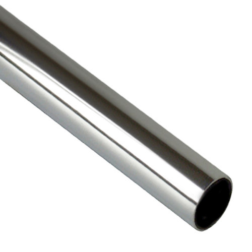 Kit barandilla long longitud 120cm cromo/nogal 24 Barra armario redonda de 200 m de largo y 16 mm ø