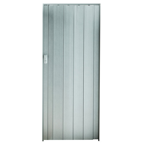 Puerta de entrada blindada lisa derecha sapelly/blanco de 85.7x205 cm 28 Puerta plegable de pvc gris aluminio 84 x 205.0 cm