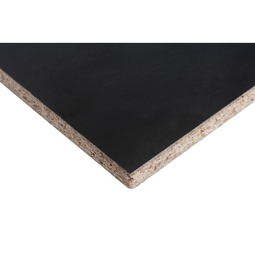 Pack de 5 jamba de mdf roble 90 x 10 mm 25 Trasera de melamina negro soft 122x244x1,6 cm (anchoxaltoxgrosor)