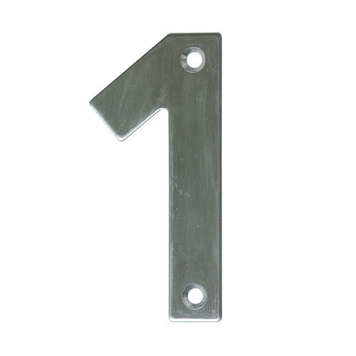 Número de señalización de puerta de acero inoxidable de 0.2x10x6 cm