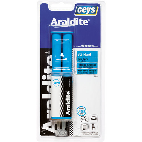 Tester interior mate 0.375l 0530-y80r salmon rosado luminoso 22 Adhesivo bicomponente epoxi standard araldite 24 ml