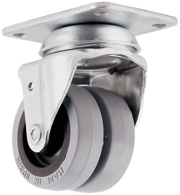 Rueda giratoria sin freno de goma y 50 mm de ø · LEROY MERLIN