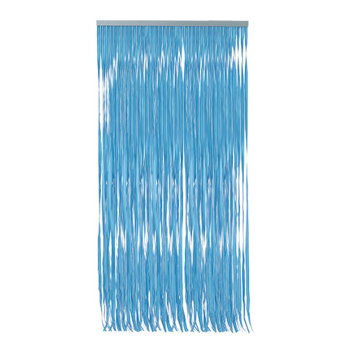 Cortina de puerta azul de 120 x 210 cm