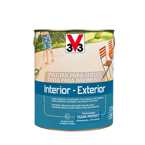 Pintura para suelos v33 verde 2,5l