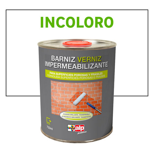 Barniz impermeabilizante brillante alp 4l transparente 21 Impermeabilizante alp incoloro m² int/ext