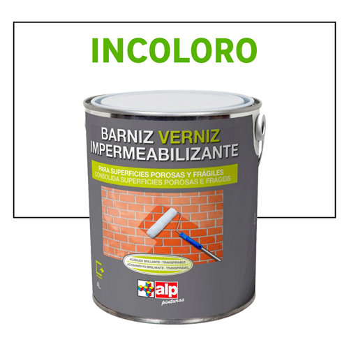 Barniz impermeabilizante brillante alp 4l transparente