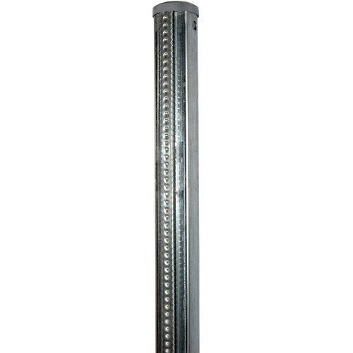 Poste de acero gris / plata de 48mm y 235 cm