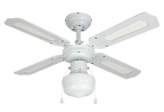 Ventilador de techo con luz INSPIRE Barbade 91 cm Blanco AC Ventilador de techo con luz INSPIRE Barbade 91 cm Blanco AC
