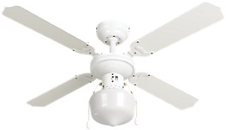 Ventilador de techo con luz INSPIRE Barbade 91 cm Blanco AC Ventilador de techo con luz INSPIRE Barbade 91 cm Blanco AC