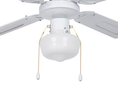Ventilador de techo con luz INSPIRE Barbade 91 cm Blanco AC Ventilador de techo con luz INSPIRE Barbade 91 cm Blanco AC