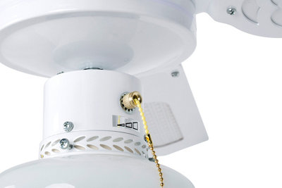 Ventilador de techo con luz INSPIRE Barbade 91 cm Blanco AC Ventilador de techo con luz INSPIRE Barbade 91 cm Blanco AC