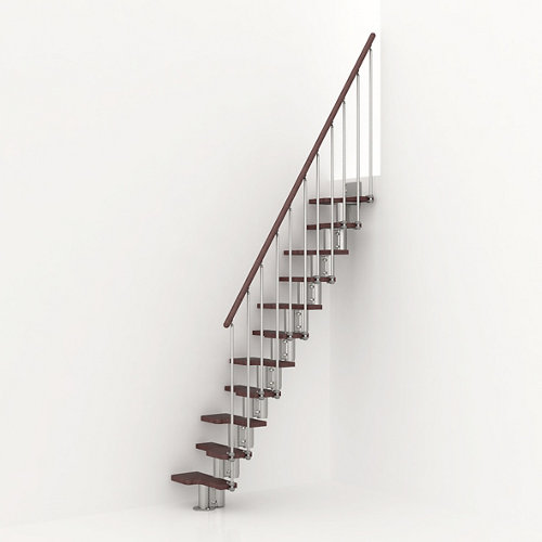 puerta dalí gris de apertura izquierda de 72.5 cm 26 Escalera de paso japones mini uso interior ancho total 65cm cromo/nogal