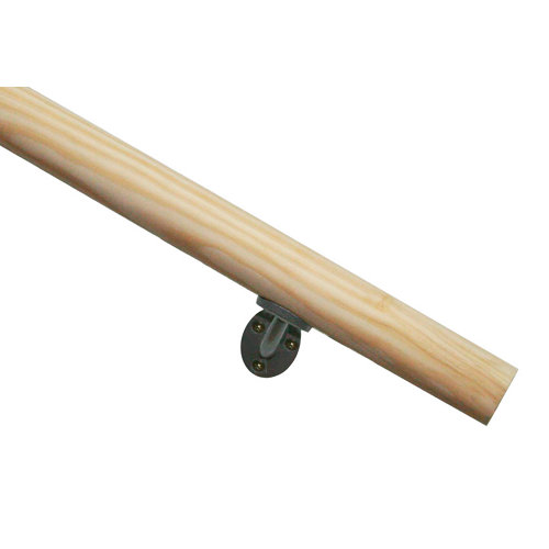 puerta oslo olmo claro de apertura derecha de 62.5 cm 26 Kit pasamanos de madera en color pino redondo de 2m soportes incluidos