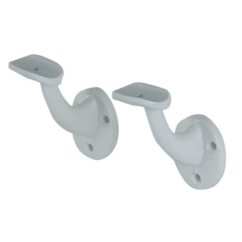 Cesta de tejido de 15x31x31 cm plegable 24 Pack de soportes para pasamanos aluminio blanco
