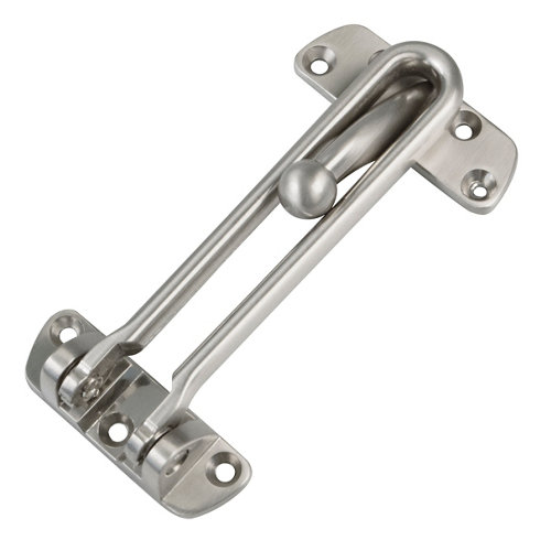 Bloqueador de puerta en plata de acero de 225x108 cm