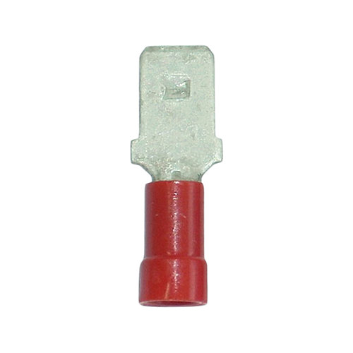 Pack de 10 terminales de lengüeta rojos 6 3/1 5 mm²